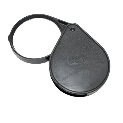 Produktbild von 60 mm Lupe 5-Fach Einschlagslupe Mini Lupe Faltlupe Leselupe Handlupe Vergrößerung