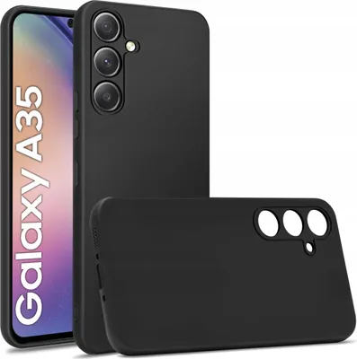 Obrázok produktu pre Puzdro pre Samsung Galaxy A35 | A35 5G PUZDRO MÄKKÝ MATNÝ ZADNÝ OBAL + 9H SKLO