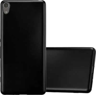 Produktbild von Cadorabo Schutzhülle für Sony Xperia XA Hülle in Schwarz Handyhülle TPU Silikon Etui Cover Case