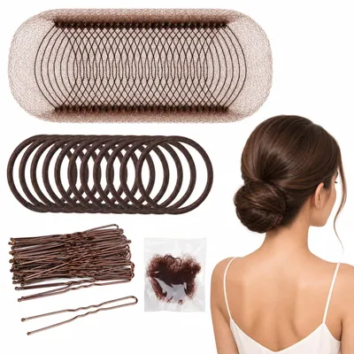 Image de Ensemble de 80 pièces pour réaliser des chignons soignés