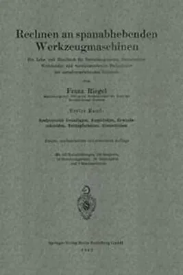 Obrázek produktu pro Rechnen an spanabhebenden Werkzeugmaschinen