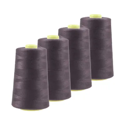 Produktbild von 4 x 4572m Qualitäts Overlock-Garn  Overlock-Nähgarn Polyestergarn, Farbe 741 - 780, Farbe:A761 graulila