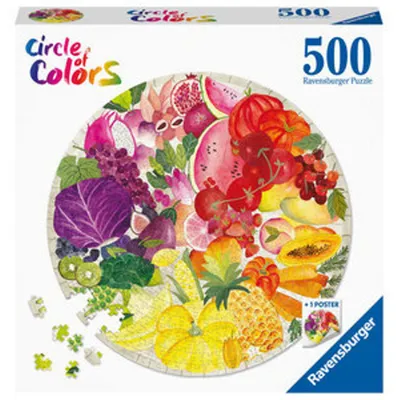 Obrázok produktu pre 500El Puzzle Kruh Farieb Ovocie A Zelenina 171699 Ravensburger