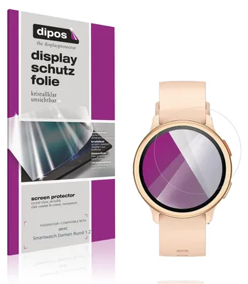 Image de 6x Film de protection d'écran pour aeac Smartwatch Damen Rund 1.27 protecteur clair dipos