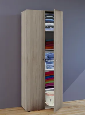 Produktbild von VCM Holz Kleiderschrank | 5 Fächer | Maße ca. B. 70 x  H. 178 x T. 40 cm | 2 Drehtüren | erweiterbar | Schrank - Vandol