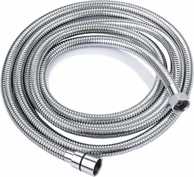 Obrázek produktu pro Sprchová hadice 3 m z nerezové oceli, nekroutí se, standardní univerzální připojení G 1/2, koupelnové příslušenství přizpůsobitelné všem ručním sprchám