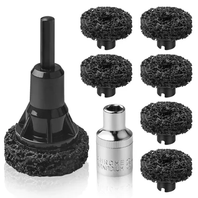 9-tlg. Radnabenschleifer-Set, Ø 50 mm, mit 1/2"-Adapter
