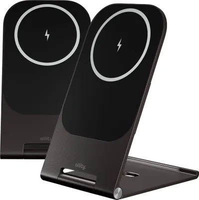 Image de Allity chargeur sans fil 2-en-1 pour téléphone, support de bureau