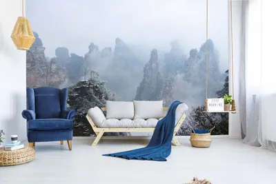 Produktbild von Vlies Fototapete CHINESISCHER NATIONALPARK 375 x 250 cm (inkl. Kleister) - Vlies Tapete, Wandtapete, Wandbilder - Tapete für Wohnzimmer Schlafzimmer, Büro, Küche - Montagefertig