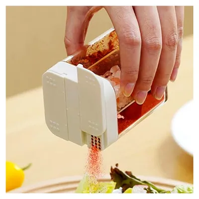 Produktbild von Gewürzgläser - Tragbar und Transparent mit Schiebedeckel | Luftdichte Gewürzstreuer für Zuhause, Küche, Camping und Picknick