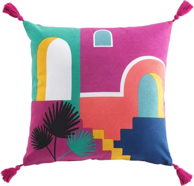 Image de Coussin décoratif en coton avec impression SENORITA, 45 x 45 cm