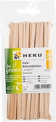 Produktbild von Rührstäbchen, 50 Stück Länge 14cm, 50 Stück - "be green" Birke