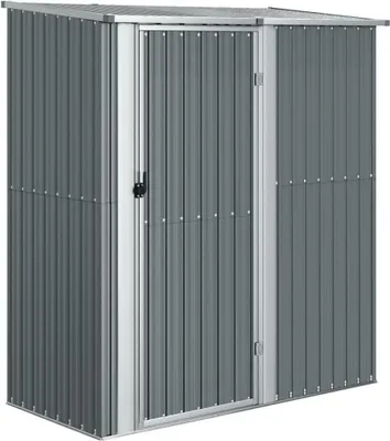 Immagine prodotto di vidaXL Capanno per attrezzi Grigio 180,5x97x209,5 cm Acciaio zincato