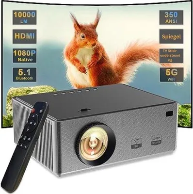 Immagine prodotto di Mini proiettore con Wi-Fi e Bluetooth - Nero