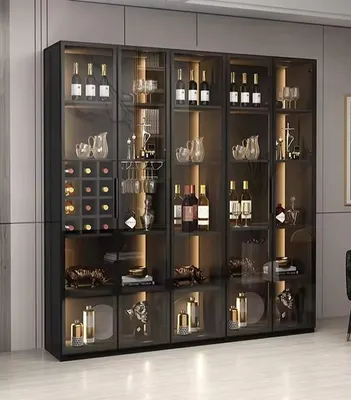 Image de Weinschrank Weinvitrine Weinregal Glasschrank Weinkühlschrank Flaschenregal