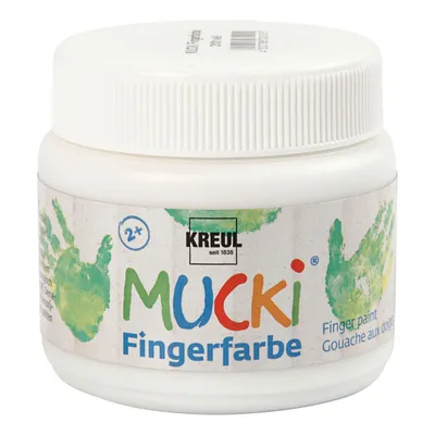 Obrázok produktu pre Mucki Mucki farba na prsty biela 150 ml