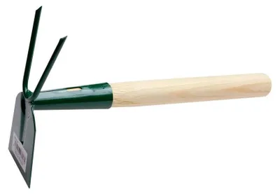 Image de Balai plat 2 dents, avec manche 25 cm, FED