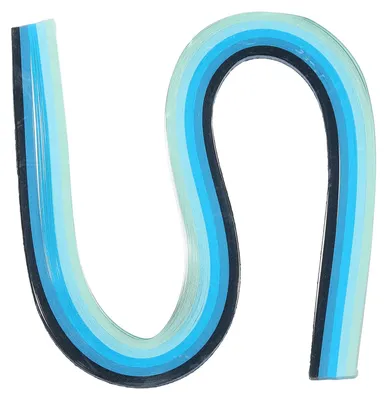 Quilling-Streifen 120 Stk., 3 mm x 54 cm, Gradient Blau
