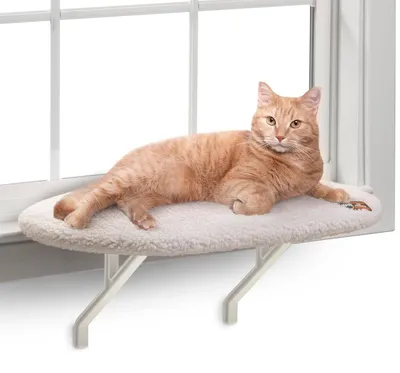 Produktbild von Katzenfensterliege Katzenhängematte Katzensitz - Mit Saugnäpfen - Bis 18 kg - 35,5 x 61,5 cm