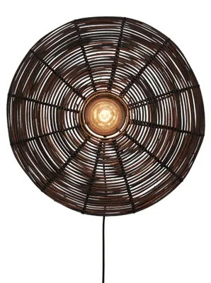 Zdjęcie produktu dla GOOD&MOJO - Lampa ścienna Tanami - Rattan - Ø55cm