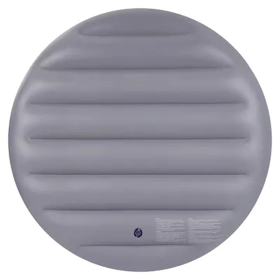 Produktbild von HOME DELUXE Aufblasbare Thermoabdeckung SPLASH - Grau I Aufblasbare Thermoabdeckung,Thermoabdeckung Whirlpool, Whirlpool Abdeckung PVC, Whirlpool Isolierabdeckung, Whirlpool Abdeckung wärmeisolierend, PVC Abdeckung Whirlpool wetterfest, Thermo Cover Whirlpool Polyvinylchlorid, Whirlpool Energiespar Abdeckung, Whirlpool Wasser warm halten Abdeckung, Whirlpool Abdeckung gegen Wärmeverlust, Robuste PVC Thermoabdeckung Whirlpool kaufen, Whirlpool Schutzabdeckung wärmespeichernd, Pool Thermoabdeckung PVC, Whirlp