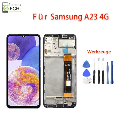 Produktbild von Für Samsung Galaxy A23 4G A235 2022 LCD Display mit Rahmen Touchscreen