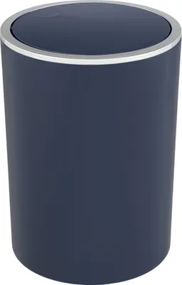 Produktbild von WENKO Schwingdeckeleimer Mod. Inca Dunkelblau, 5L, hochwertiger Kunststoff, 5 Liter