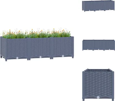Zdjęcie produktu dla vidaXL Podwyższona grządka 120x40x38 cm z polipropylenu - Donice i doniczki