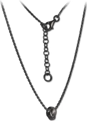 Produktbild von SilberDream Halskette 925 Silber 47cm verschlungen Schmuck schwarz D2SDK11344S
