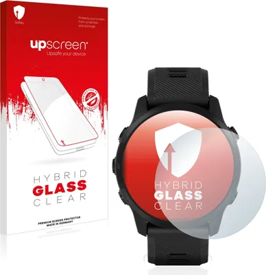 Produktbild von upscreen Schutzglas für Garmin Forerunner 945 LTE Schutzfolie Panzer Folie Glas Display Schutz klar