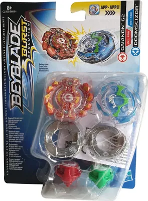 Obrázok produktu pre Beyblade Burst Spinning Top Set 2 Xcalius Gaianon G2 & Doomscizor Evolution Bey