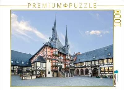 Produktbild von CALVENDO Puzzle Rathaus | 1000 Teile Lege-Größe 64x48cm Foto-Puzzle für glückliche Stunden