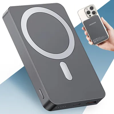 Produktbild von PORTENTUM Powerbank für Magsafe Schnellladefunktion 10000 mAh Ultra-Slim 14 mm –
