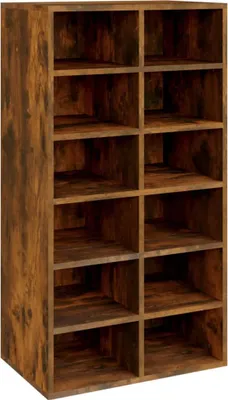 Obrázek produktu pro vidaXL Stojan na boty kouřový dub 54x34x100,5 cm výrobek z odvozeného dřeva