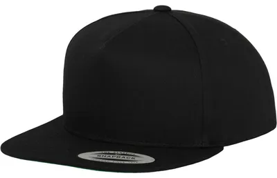 Image de Classic 5 Panel Snapback Cap,noir