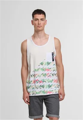 Image de Débardeurs Just Rhyse Floral pour hommes blanc cassé/multicolore - S