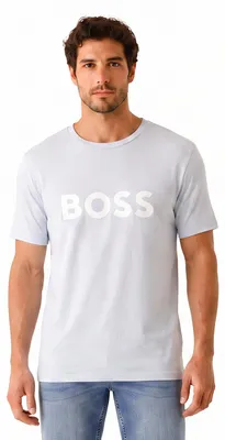 Produktbild von BOSS Herren-T-Shirt aus Baumwolle mit normaler Passform und kurzen Ärmeln 50491706