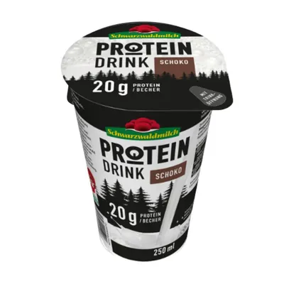 Produktbild von Schwarzwaldmilch - Protein Schoko Drink 0,3% Fett, 10 x 250 ml Becher