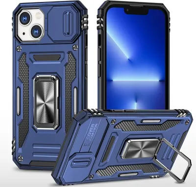 Produktbild von König Design Hülle kompatibel mit Apple iPhone 15 Plus Kunststoff Soft Handyhülle - Handy Case Marineblau