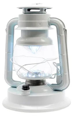 Produktbild von LED Laterne Sturmlaterne Licht Campinglampe dimmbar H 24,5 cm weiß