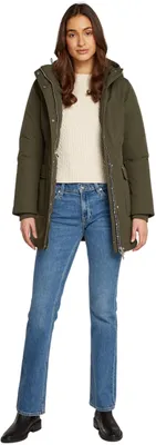 Productafbeelding van Tommy Jeans damesparka met capuchon, groen (khakigroen), maat L