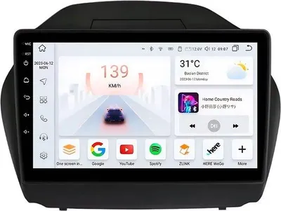 Produktbild von Autoradio mit Bluetooth und CarPlay für Hyundai Tucson IX35 (2011–2017) – Kompatibel mit Apple und Android – Stereoanlage – Navigationssystem – 6 GB RAM, 64 GB Speicherplatz