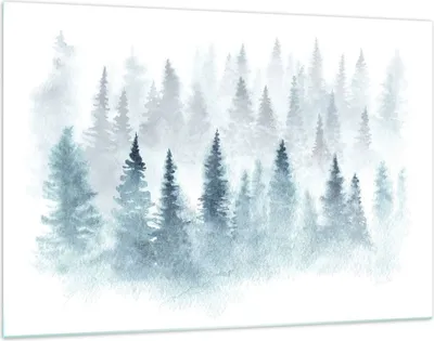 Produktbild von Bilder auf glas - Bäume Wald Natur - 120x80cm - Glasbilder - Wandbilder - Kunstdruck - zum Aufhängen bereit - Wanddekoration aus Glas - Glas Bilder - Wandbild auf Glas - Einteilig - GAA120x80-3981