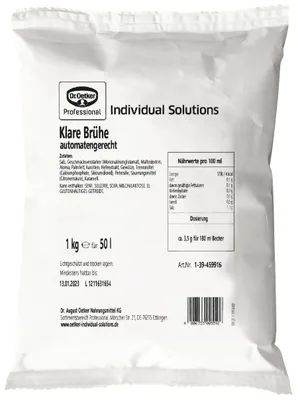Produktbild von Dr. Oetker Klare Brühe Automatensuppe 1kg