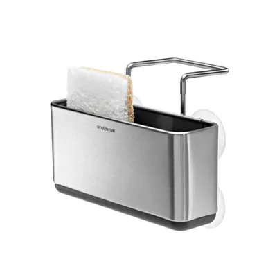 Produktbild von simplehuman Schmal Waschbecken Caddy, gebürsteter Edelstahl - 2,1x2,1x48,5 cm; KT1134