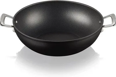 Produktbild von Famanu Wokpfanne 32 cm mit Handgriffen - Teflon
