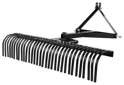 Immagine prodotto di Tagliaerba verticalizzante SucceBuy con larghezza di lavoro di 1525 mm, rastrello per tosaerba da trattore con 32 robuste lame in acciaio, rastrello da giardino a tre punti per trattori, ideale per la lavorazione del terreno e la cura del prato
