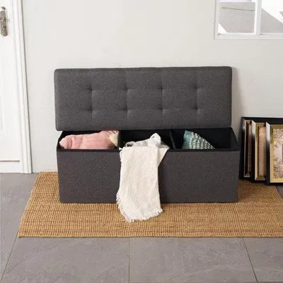 Immagine prodotto di Azomor Scopri la versatilità e l'eleganza di questa panca contenitore pieghevole, una