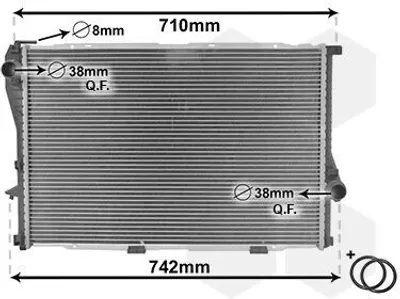 Image de VAN WEZEL Radiateur, refroidissement du moteur Article : 06002235