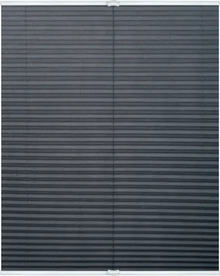 Produktbild von Lichtblick Plissee Klemmfix, ohne Bohren, verspannt Grau, 80 cm, 80 cm x 130 cm (B x L) PKV.080.130.02